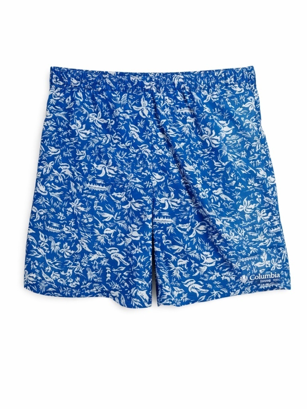 Columbia PFG Men's Blue Swordfish Hawaiian Tropical Swim Trunks XL